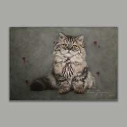 Kravatlı Kedi Portre