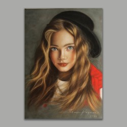 Şapkalı Kız Portre 